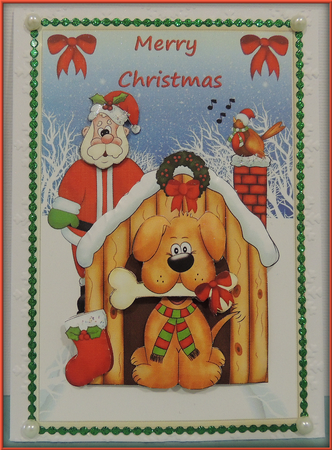Merry Christmas Topper  by Jennifer weary