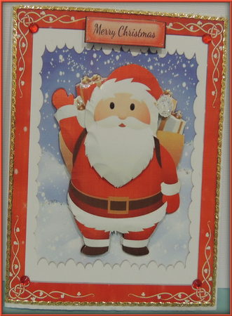 Santa With His Bag Of Presents by Jennifer weary
