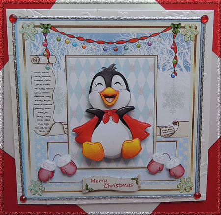 Penguins Love Christmas Topper by Jennifer weary