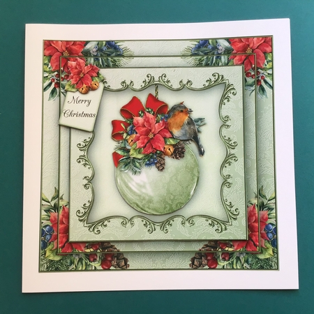 Christmas Robin Bauble Mini Kit by Jennifer Archer