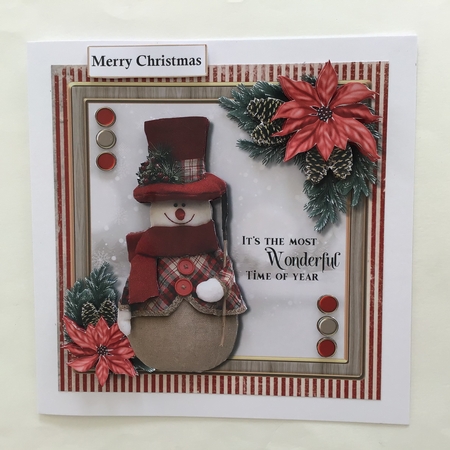 Christmas Snow man 1  by Jennifer Archer