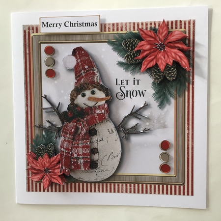 Christmas Snow man 2  by Jennifer Archer