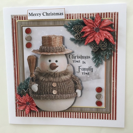 Christmas Snow man 4  by Jennifer Archer