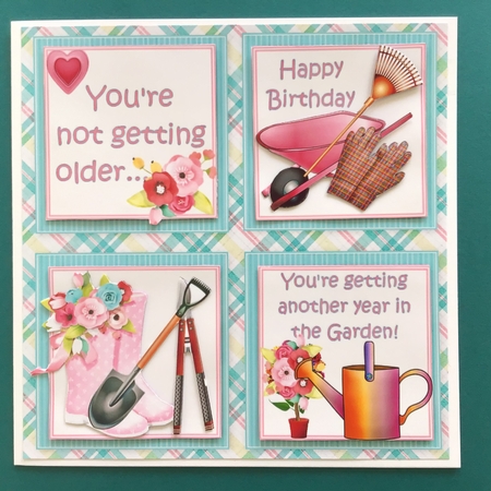 8x8 Another year of gardening ladies mini kit by Jennifer Archer
