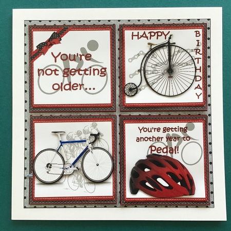 8x8 Another year to pedal mini kit by Jennifer Archer