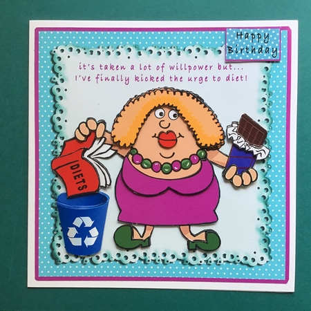 Its Taken A Lot Of Willpower..But - Decoupage by Jennifer Archer