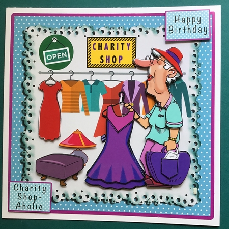 Charity Shop-Aholic - Decoupage by Jennifer Archer