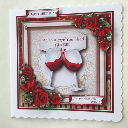At Your Age You Need Glasses (Red Wine) by Jennifer Archer