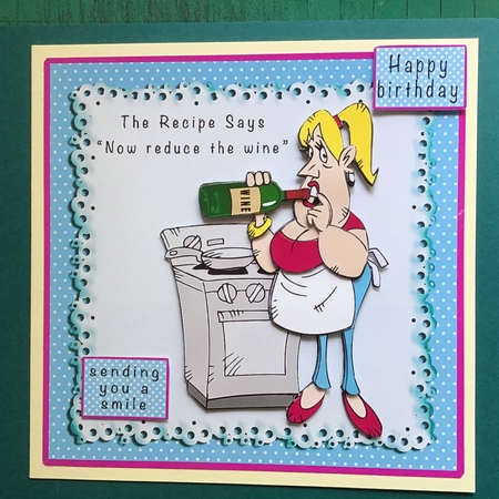The Recipe Says -  Now Reduce The Wine- Decoupage by Jennifer Archer