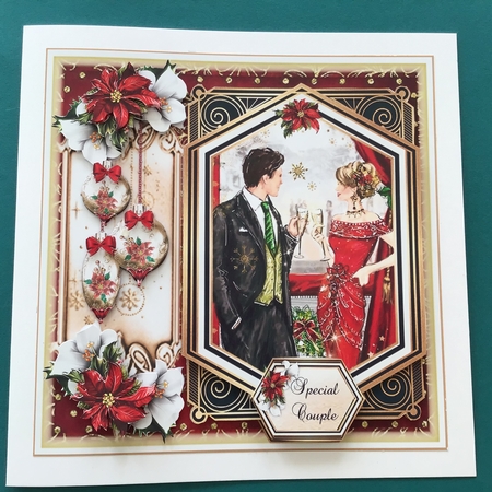 Art Deco Christmas Couple Mini Page Kit    by Jennifer Archer