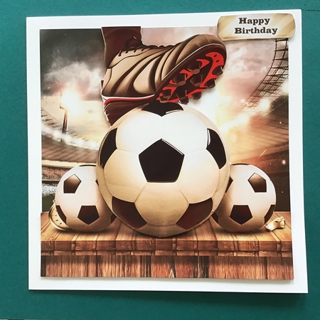 Male Card Football Themed Mini Kit by Jennifer Archer