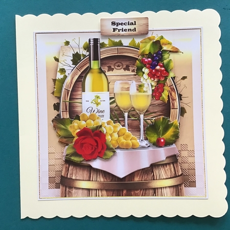 Wine White Celebration Card Mini Kit by Jennifer Archer