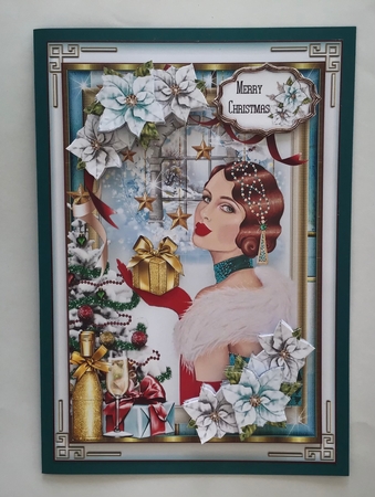 Art Deco Festive 02 - A5 Mini Page Kit  by Jennifer Archer