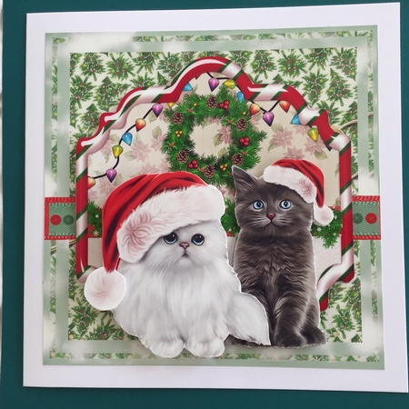 Kittens at Christmas No.3 by Jennifer Archer