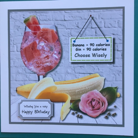 Gin Birthday Humorous by Jennifer Archer
