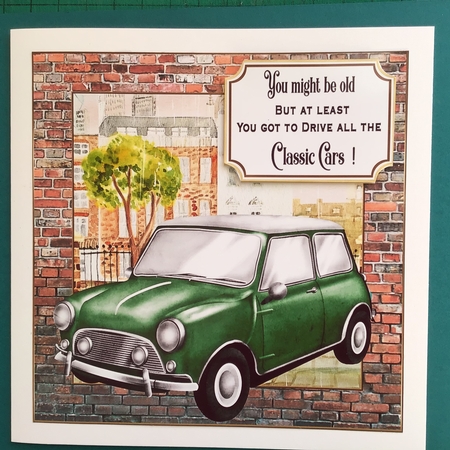 Classic car card front 7 by Jennifer Archer
