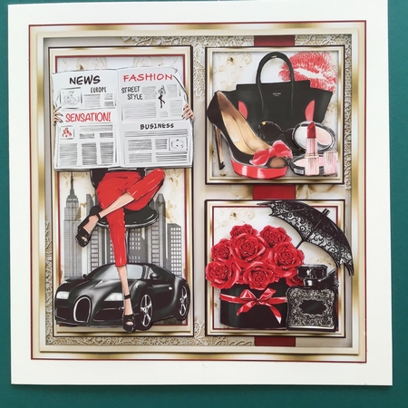 Fashionista Collage Mini Page Kit  by Jennifer Archer