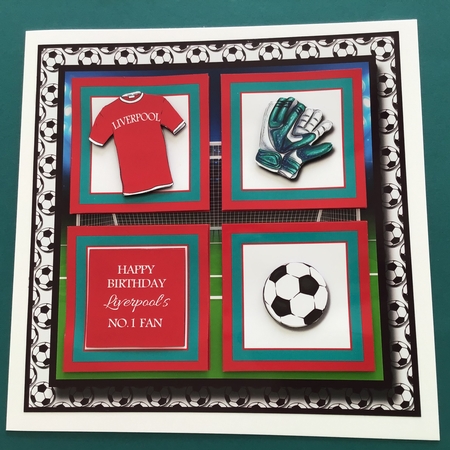8x8 Liverpool Football Club Mini Kit - x5 A4 sheets  by Jennifer Archer