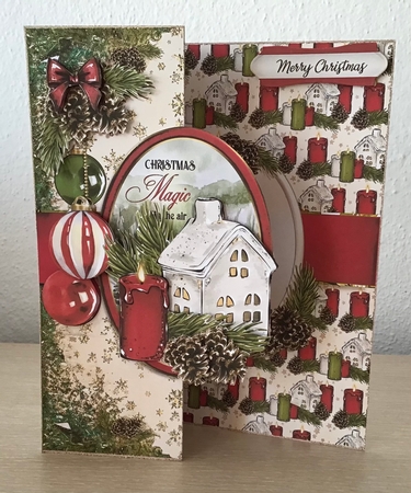 Pine Cones and Needles 5X7 Fold Back kit-1 by Jennifer Archer