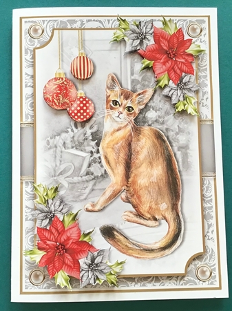 Cats and Poinsettias Bumper Kit by Jennifer Archer