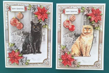 Cats and Poinsettias Bumper Kit by Jennifer Archer