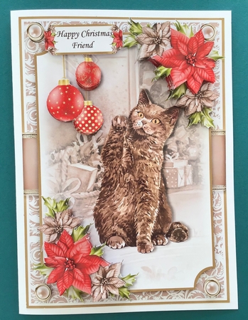 Cats and Poinsettias Bumper Kit by Jennifer Archer
