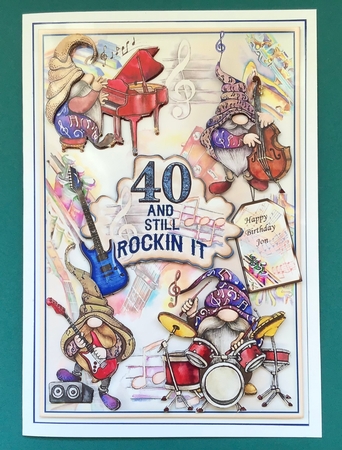 40 And Still Rockin It Mini Page Kit by Jennifer Archer