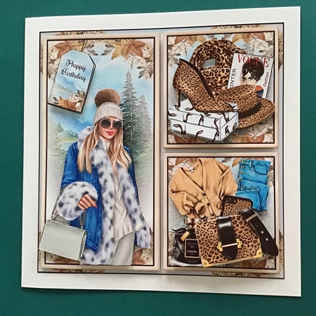 Winter Fashion Collage Mini Page Kit by Jennifer Archer