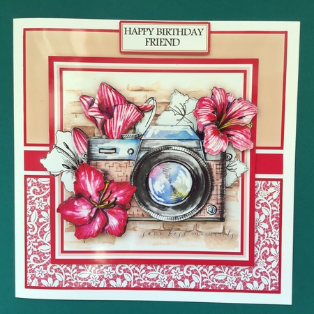 8x8 Vintage Memories Mini Decoupage Kit - x5 A4 sheets  by Jennifer Archer