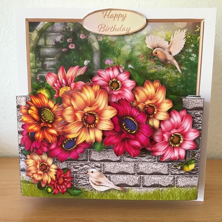 Dahlias - Garden Wall Card Mini Kit by Jennifer Archer