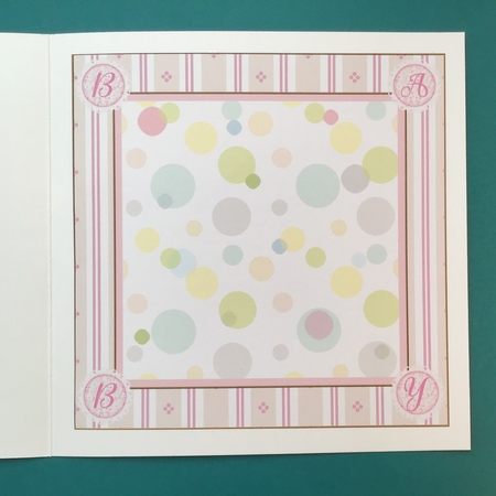 Baby Girl 8x8ins Insert by Jennifer Archer