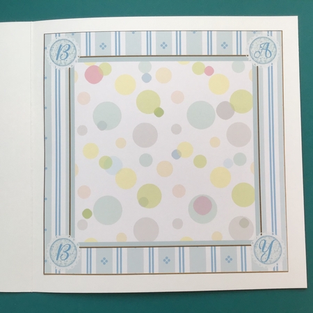 Baby Boy 8x8ins Insert by Jennifer Archer