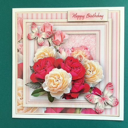 Mixed Roses - Framed Picture Card Mini Kit by Jennifer Archer