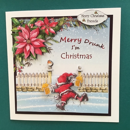 Merry Drunk Im Christmas size 6 x 6 by Jennifer Archer