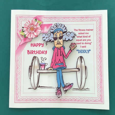 Stella and her fitness trainer 8x8 & A5 mini kit by Jennifer Archer