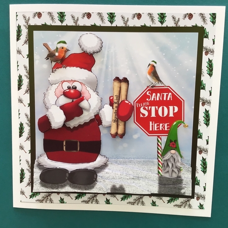 Yule Tide Magic - Rockin Robin 24 - 3D Decoupage kit + Insert & Gift Tag by Jennifer Archer