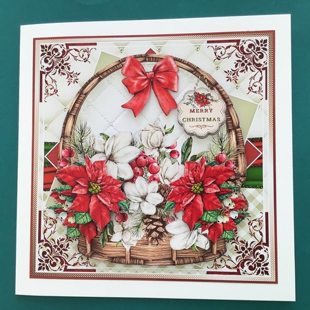 Poinsettia Basket Mini Page Kit by Jennifer Archer