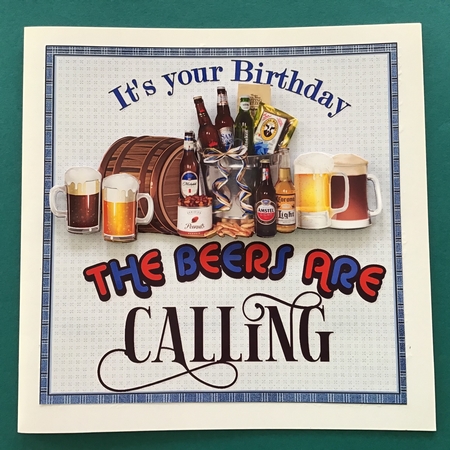 Birthday beer 8x8 & A5 mini kit by Jennifer Archer