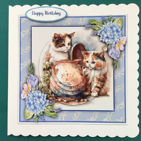 8x8 Mini Kit, Beautiful Kitties Playing  by Jennifer Archer