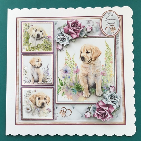 Golden Retriever Puppy Collage Mini Page Kit by Jennifer Archer