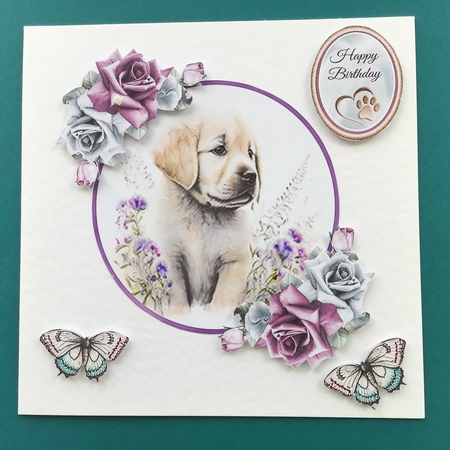 Golden Retriever Puppy Collage Mini Page Kit by Jennifer Archer