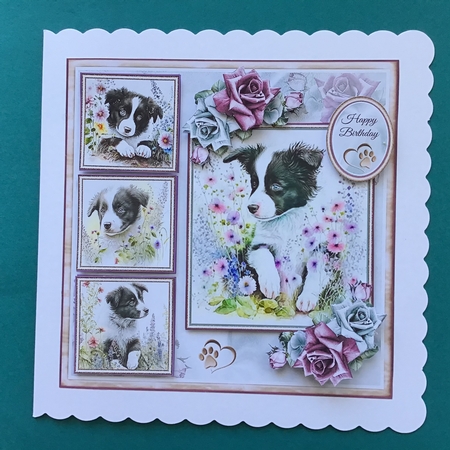 Collie Puppy Collage Mini Page Kit by Jennifer Archer