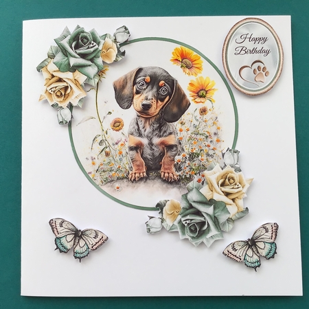 Dachsund Puppy Collage Mini Page Kit by Jennifer Archer