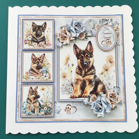 German Shepherd Collage Mini Page Kit by Jennifer Archer