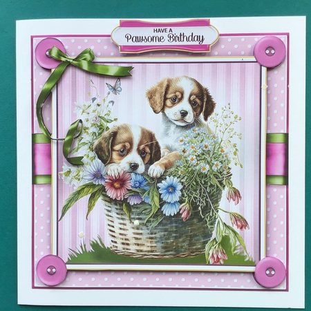 Cute Puppy Spring Basket BUNDLE by Jennifer Archer