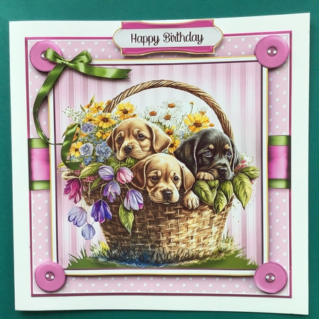 Cute Puppy Spring Basket BUNDLE by Jennifer Archer