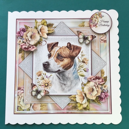 Floral Jack Russell Mini Page Kit by Jennifer Archer