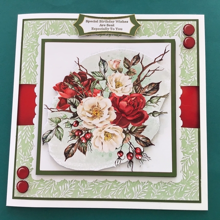 Beautiful Red And White Roses - Mini Kit by Jennifer Archer