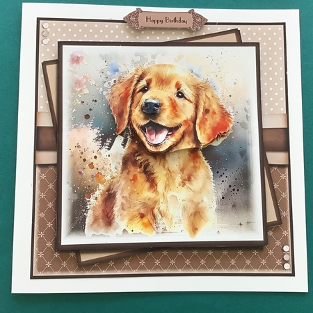 Hap Hap Happy dog retriever  by Jennifer Archer