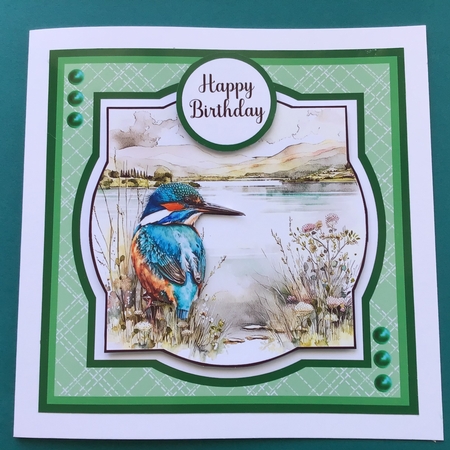 Kingfisher Lake - Includes 6 Toppers (7x7 inch square card kit) by Jennifer Archer
